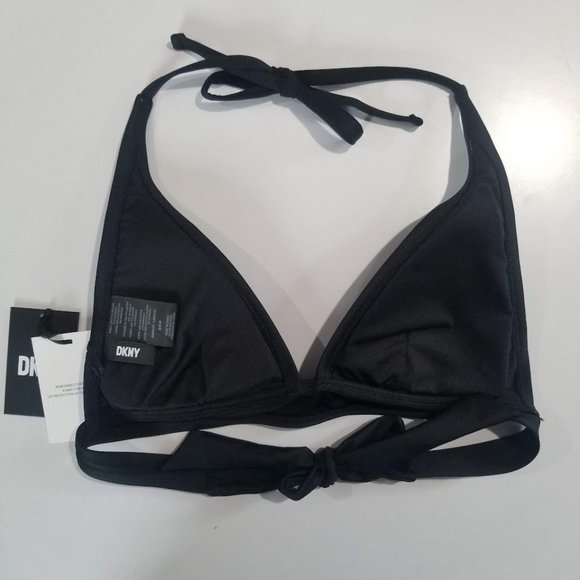 DKNY Triangle Halter Bikini Top Size Small - Picture 6 of 9